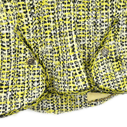 Chanel 2006 Single Breasted Jacket Yellow #38