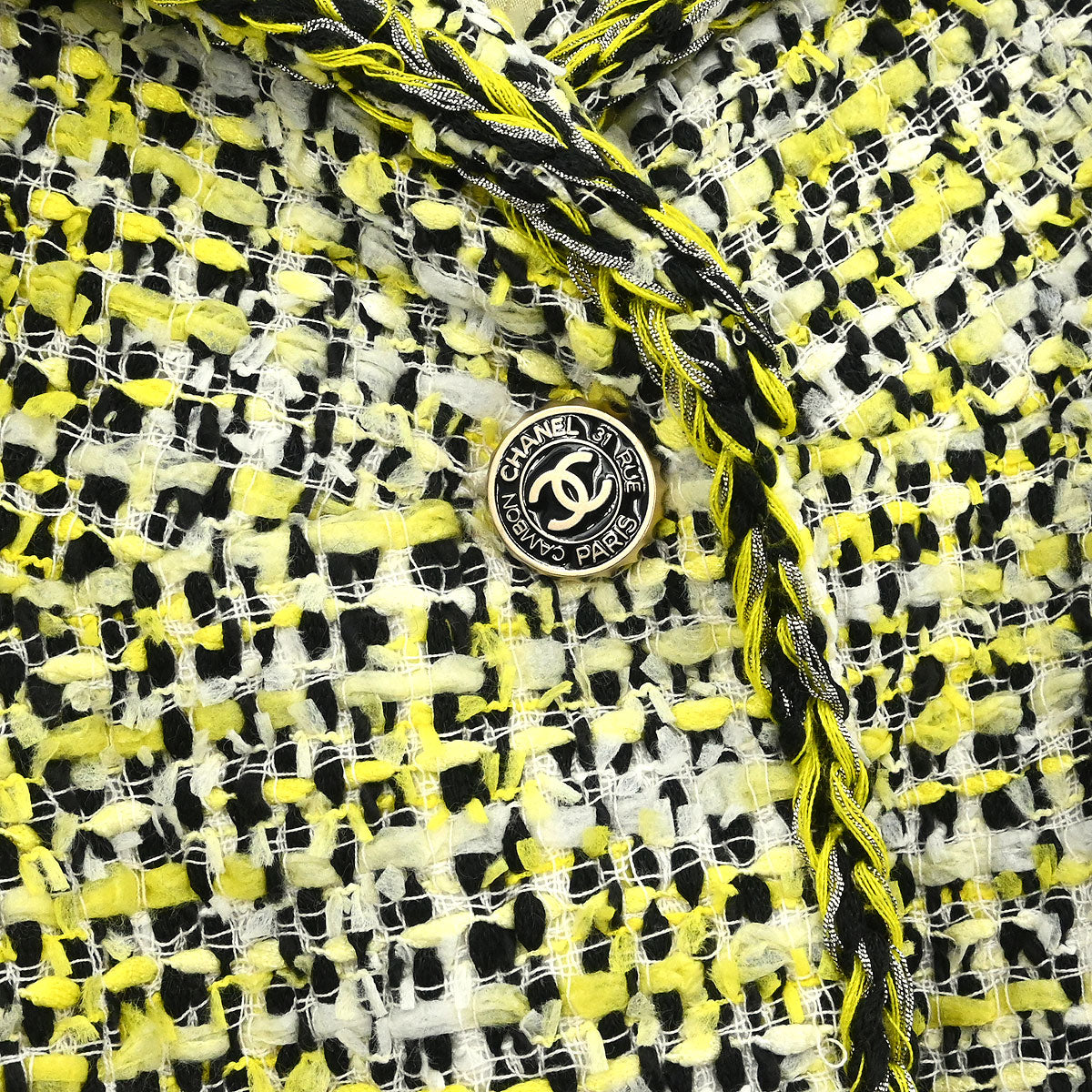 Chanel 2006 Single Breasted Jacket Yellow #38