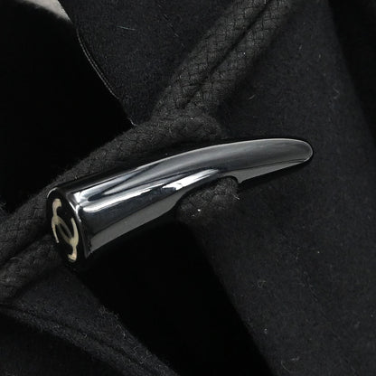 Chanel 2006 Single Breasted Duffel Coat Black #36