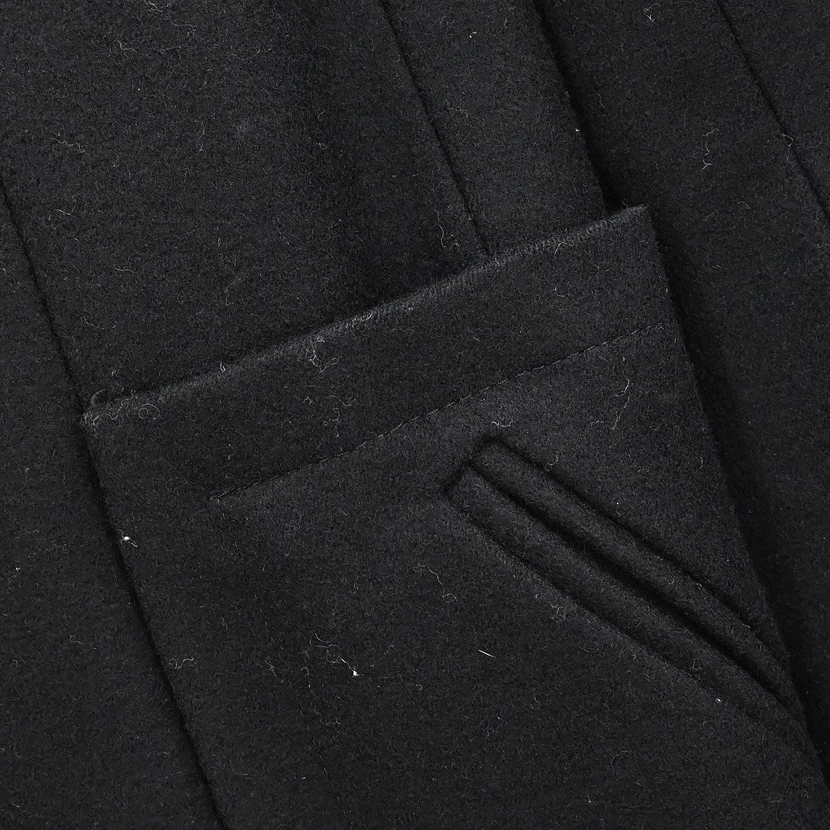 Chanel 2006 Single Breasted Duffel Coat Black #36