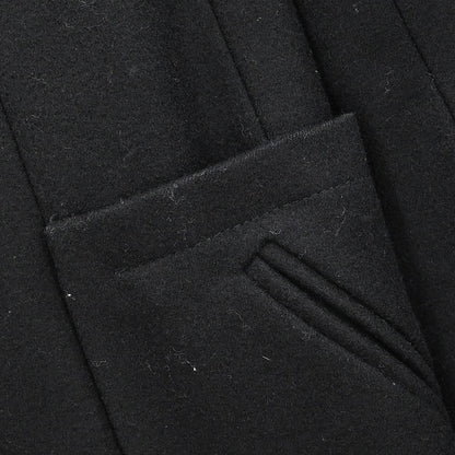 Chanel 2006 Single Breasted Duffel Coat Black #36