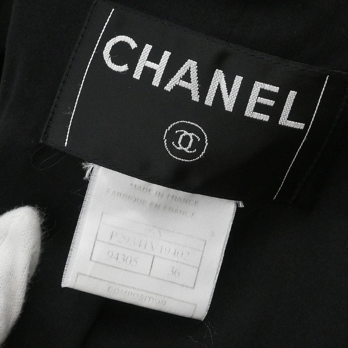 Chanel 2006 Single Breasted Duffel Coat Black #36