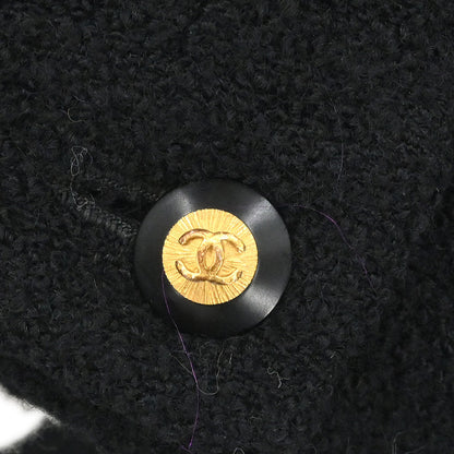 Chanel Setup Suit Jacket Skirt Black #36