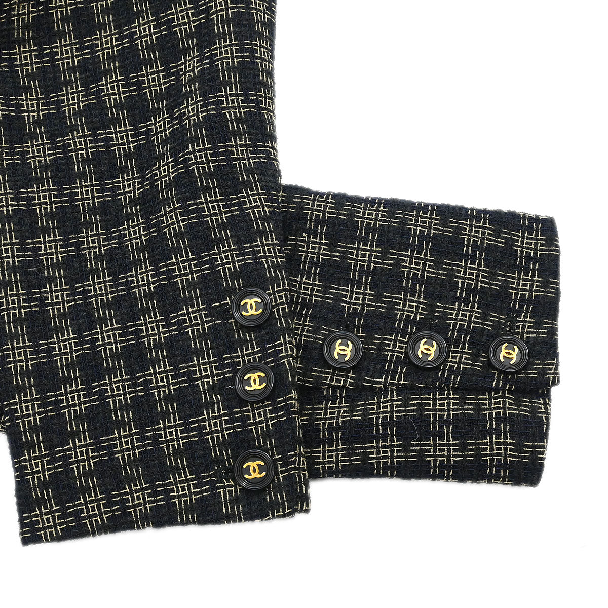 Chanel 1995 Single Breasted Jacket Black  #38