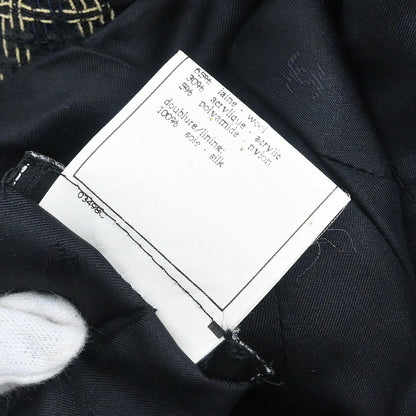 Chanel 1995 Single Breasted Jacket Black  #38