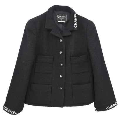 Chanel 1995 Single Breasted Jacket Black #38
