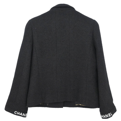Chanel 1995 Single Breasted Jacket Black #38