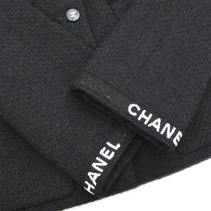 Chanel 1995 Single Breasted Jacket Black #38