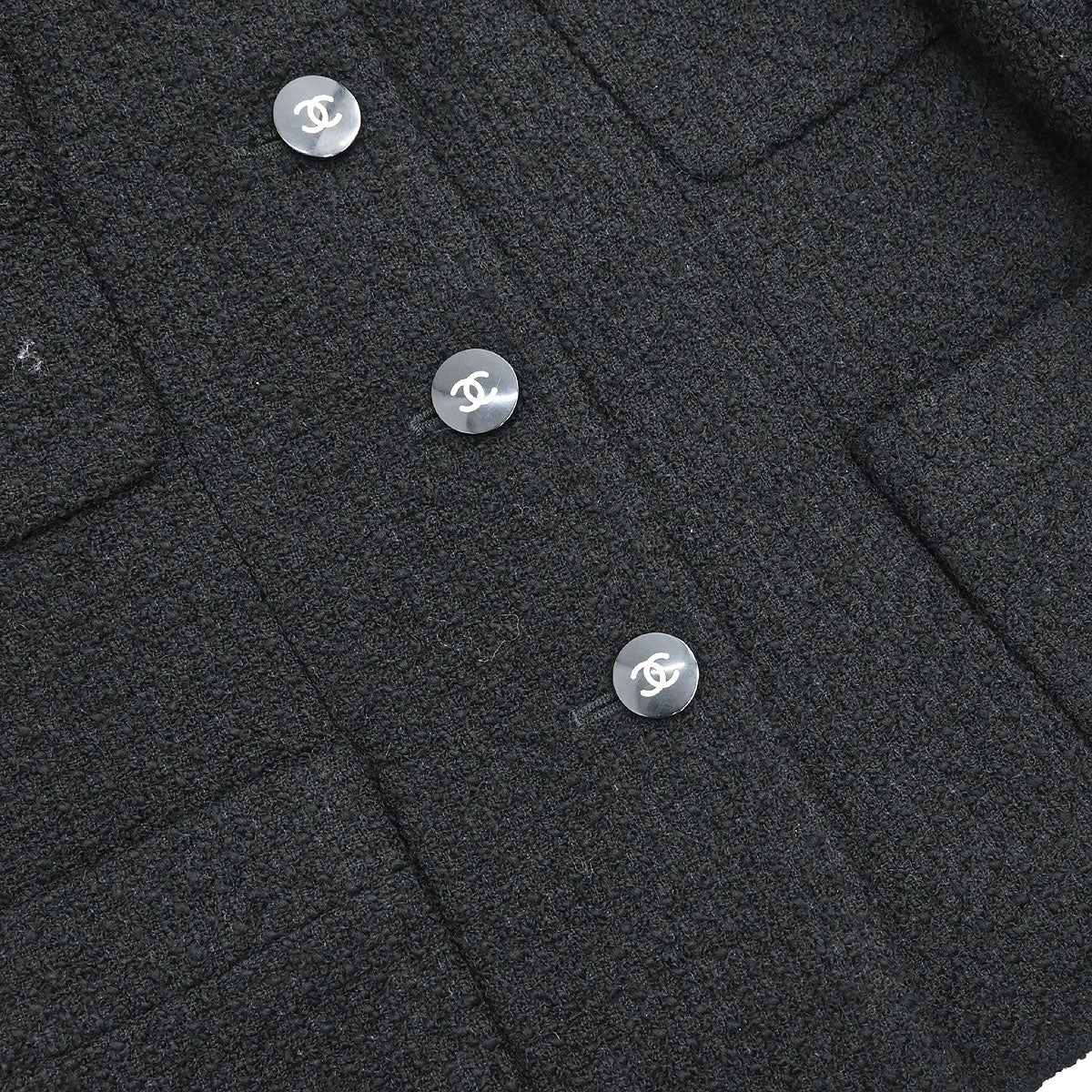 Chanel 1995 Single Breasted Jacket Black #38