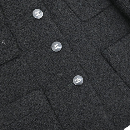 Chanel 1995 Single Breasted Jacket Black #38