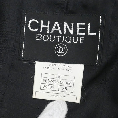 Chanel 1995 Single Breasted Jacket Black #38