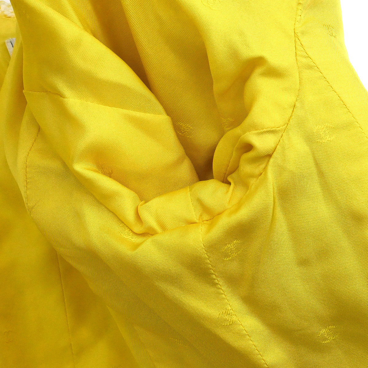 Chanel 1996 Double Breasted Jacket Tweed Yellow #42