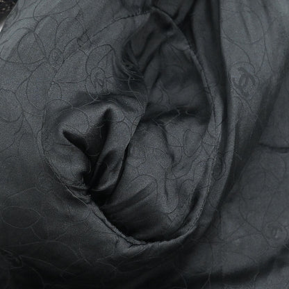 Chanel 2003 Collarless Single Breasted Tweed Jacket Brown #42