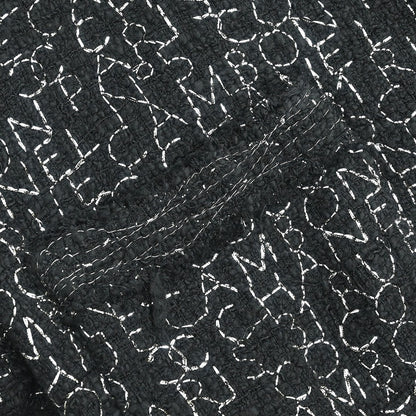 Chanel 2007 Single Breasted Collarless Jacket Black #36