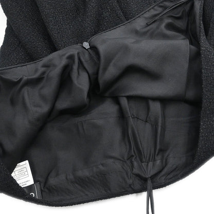 Chanel 2001 Setup Suit Jacket Skirt Tweed Red Black #36 #34