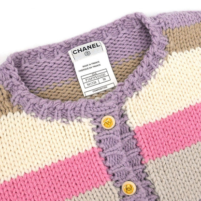 Chanel 2001 Cardigan Light Purple #38