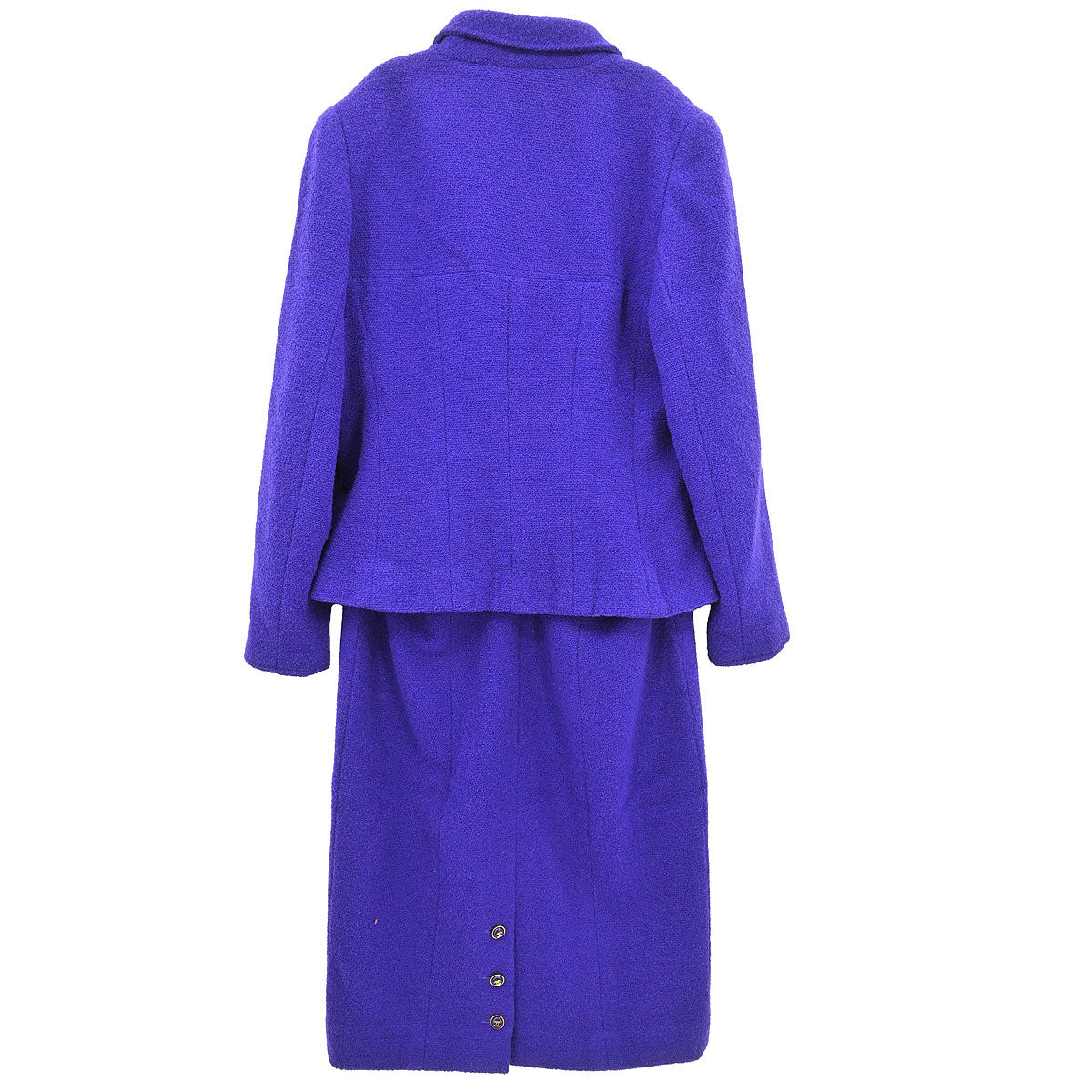 Chanel 1995 Setup Suit Jacket Skirt Purple #42