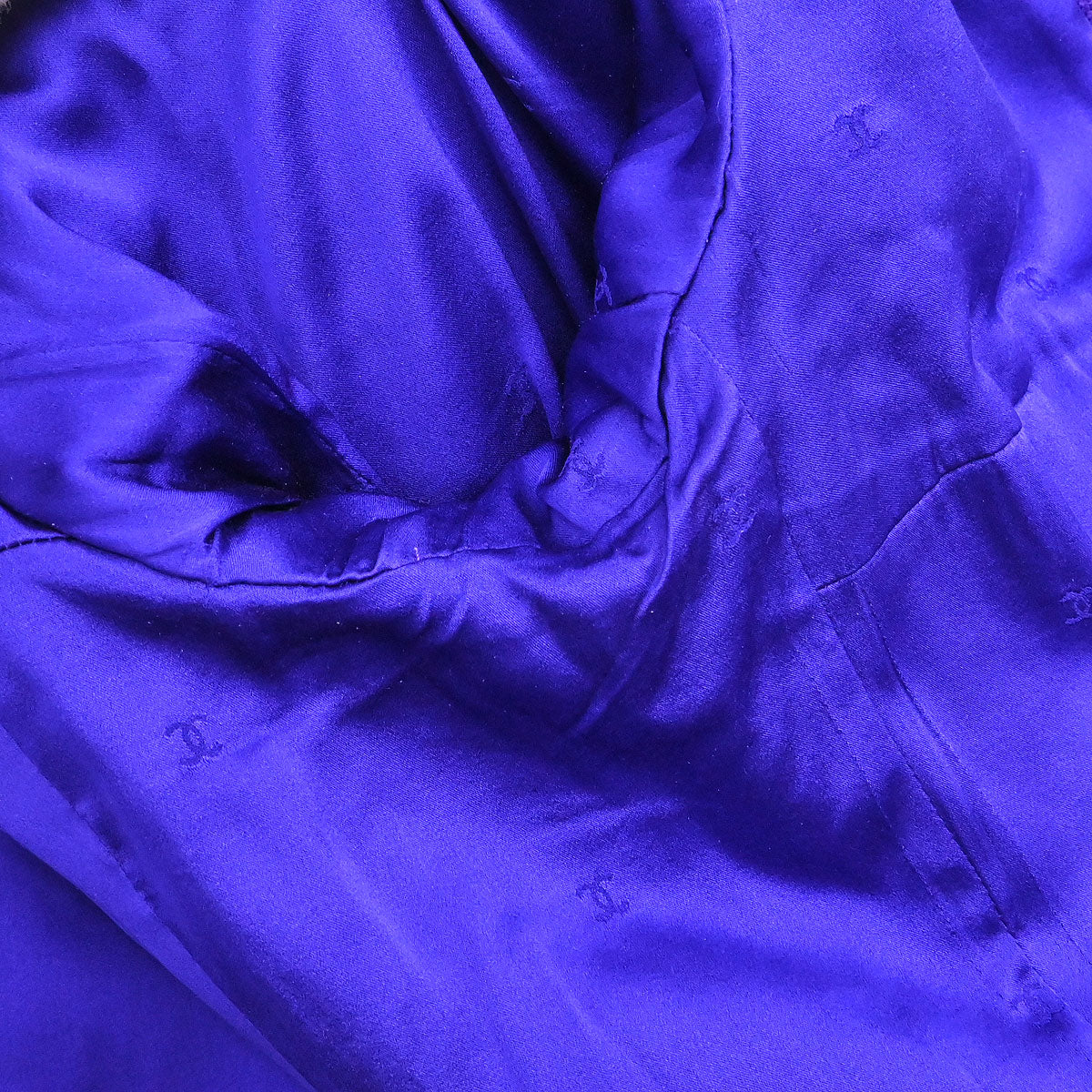 Chanel 1995 Setup Suit Jacket Skirt Purple #42