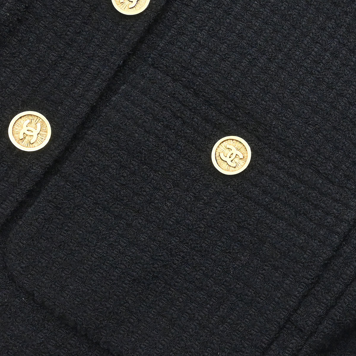 Chanel 1990-1991 Setup Suit Jacket Skirt Black #42