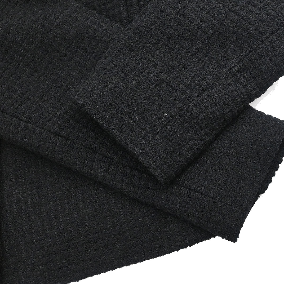 Chanel 1990-1991 Setup Suit Jacket Skirt Black #42