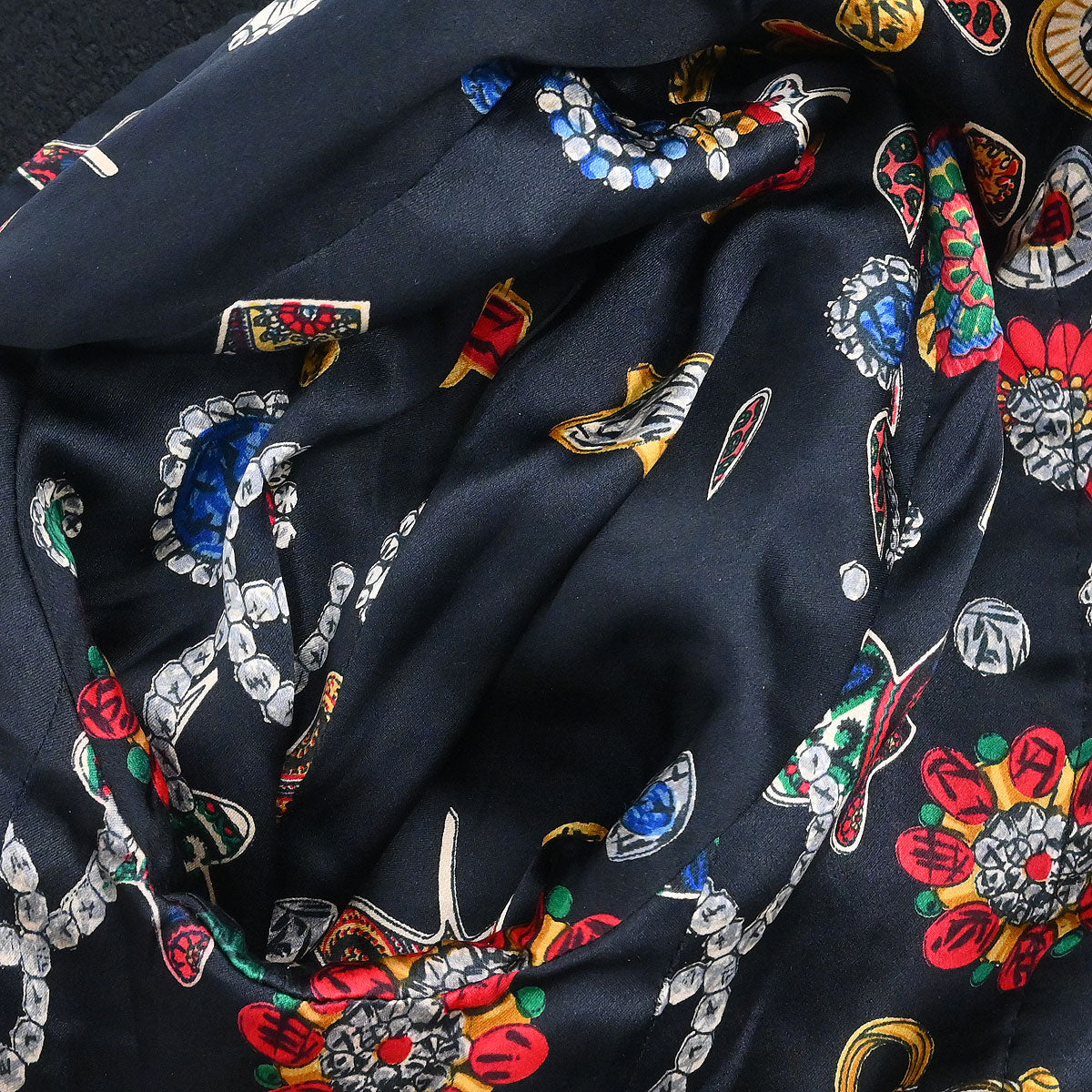 Chanel 1990-1991 Setup Suit Jacket Skirt Black #42