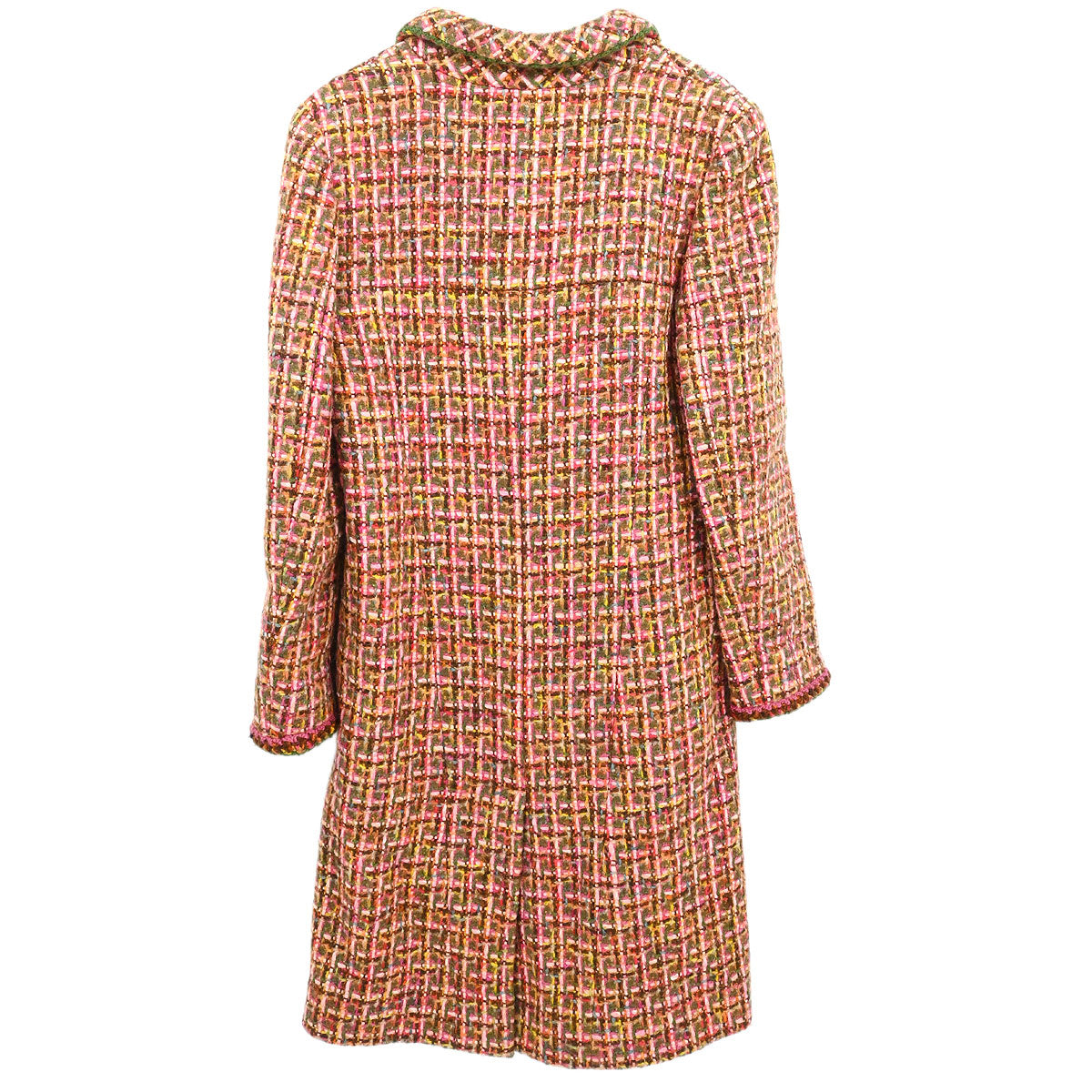 Chanel 2001 Single Breasted Coat Pink #38