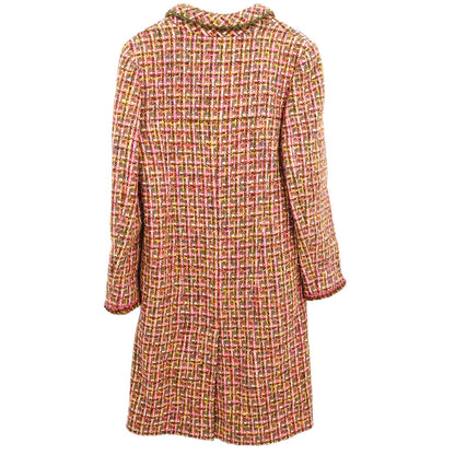 Chanel 2001 Single Breasted Coat Pink #38