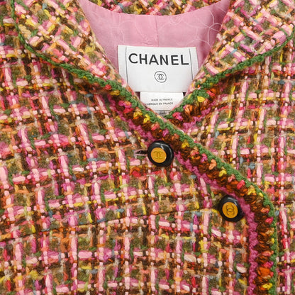 Chanel 2001 Single Breasted Coat Pink #38