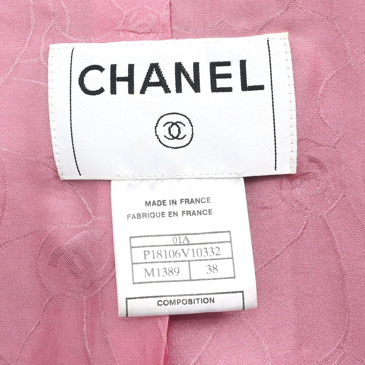 Chanel 2001 Single Breasted Coat Pink #38
