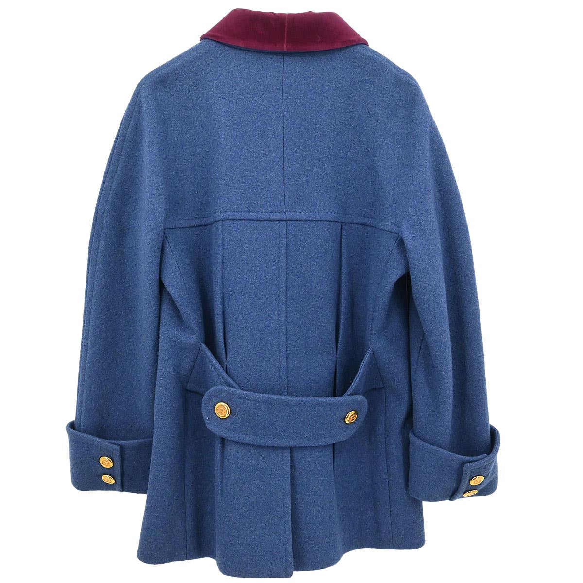 Chanel Double Breasted Jacket Blue