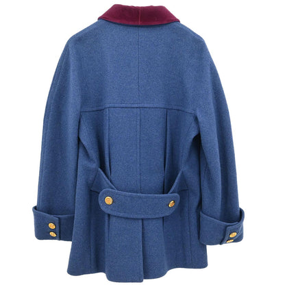 Chanel Double Breasted Jacket Blue
