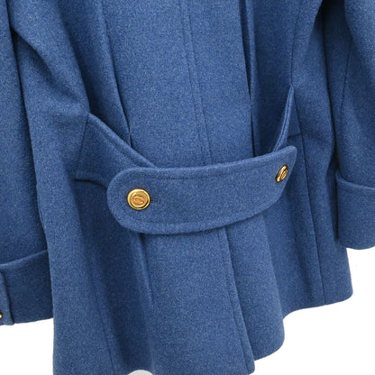 Chanel Double Breasted Jacket Blue