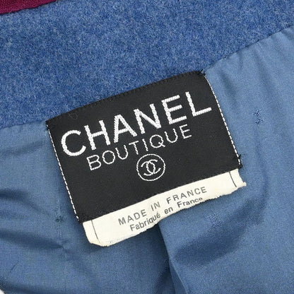 Chanel Double Breasted Jacket Blue