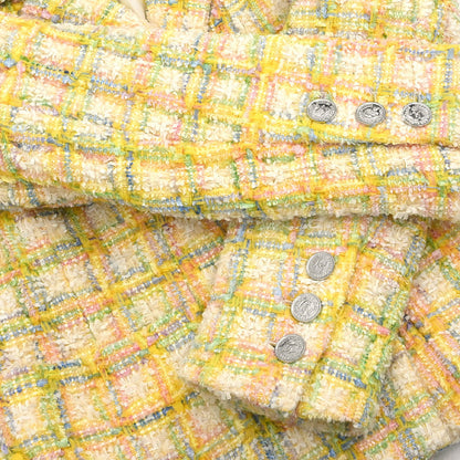 Chanel 1996 Double Breasted Jacket Yellow #40