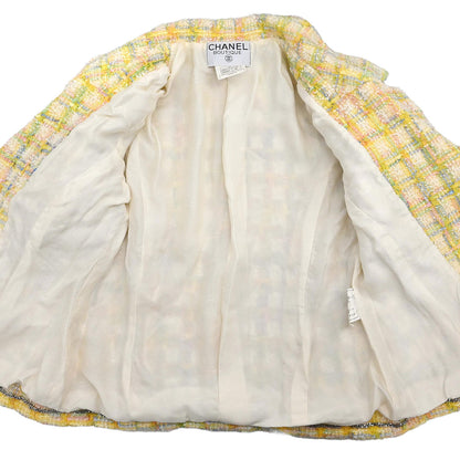 Chanel 1996 Double Breasted Jacket Yellow #40