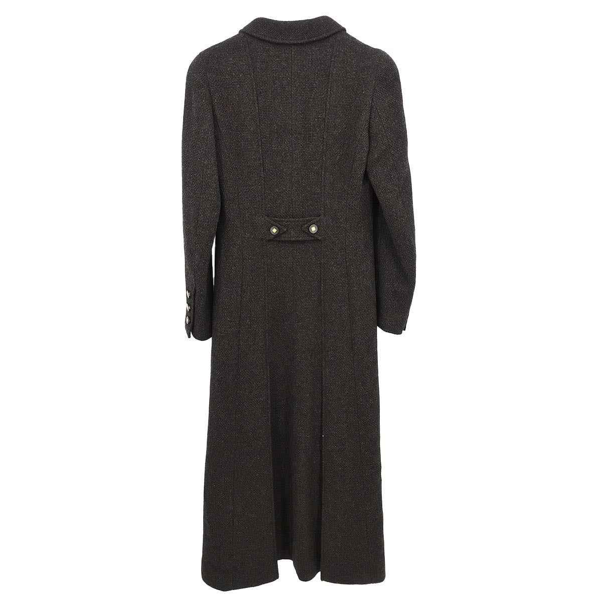 Chanel 1996 Single Breasted Jacket Coat Brown #38