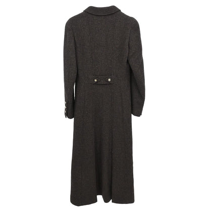 Chanel 1996 Single Breasted Jacket Coat Brown #38