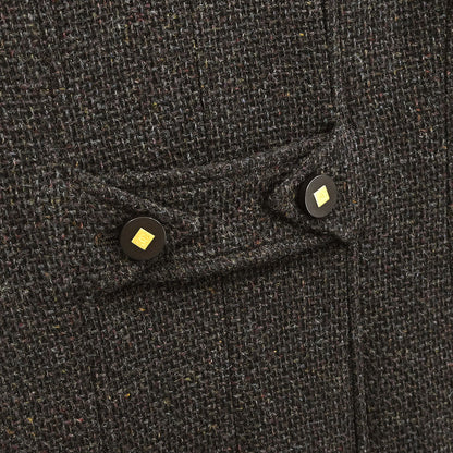Chanel 1996 Single Breasted Jacket Coat Brown #38
