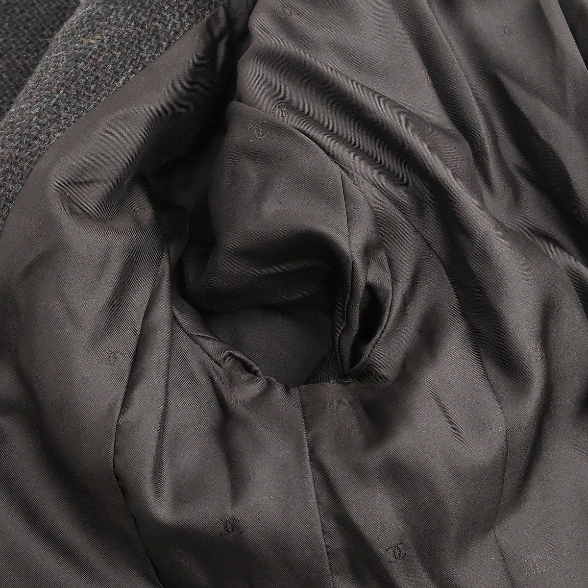 Chanel 1996 Single Breasted Jacket Coat Brown #38