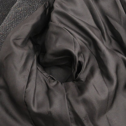 Chanel 1996 Single Breasted Jacket Coat Brown #38