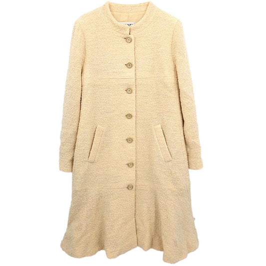 Chanel 2001 Collarless Coat Ivory #40
