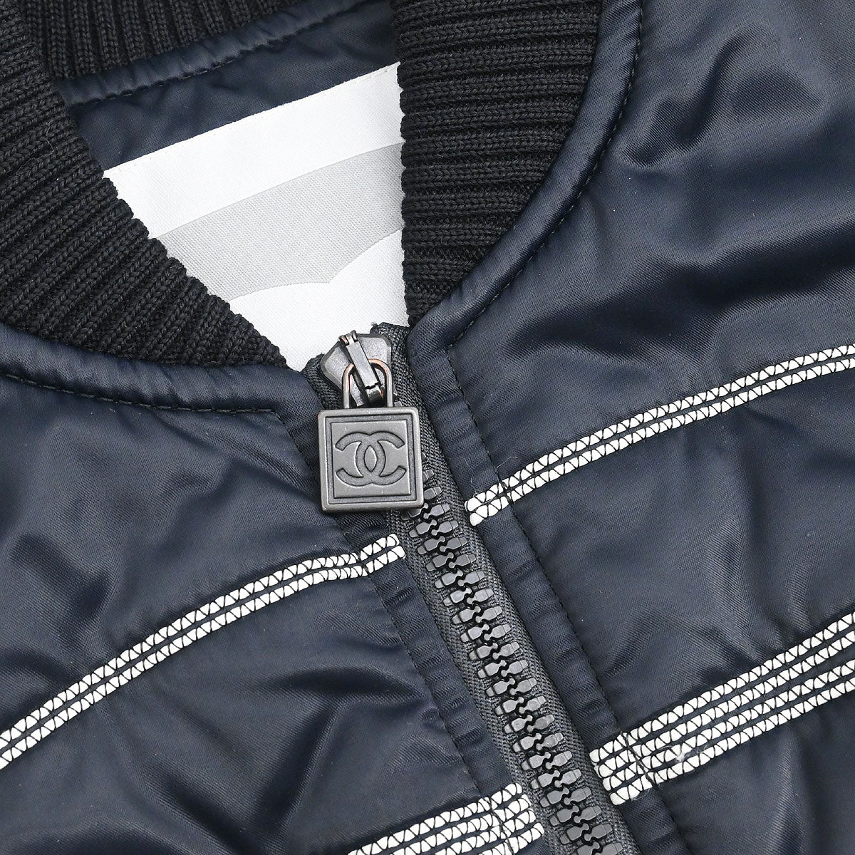 Chanel 2006 Sport Line Zip Up Jacket Black  #36