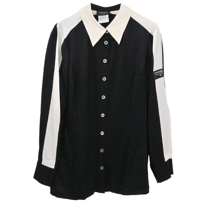 Chanel 1998 Blouse Shirt Black #42