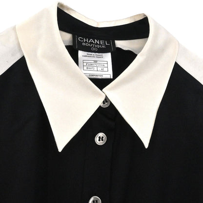 Chanel 1998 Blouse Shirt Black #42