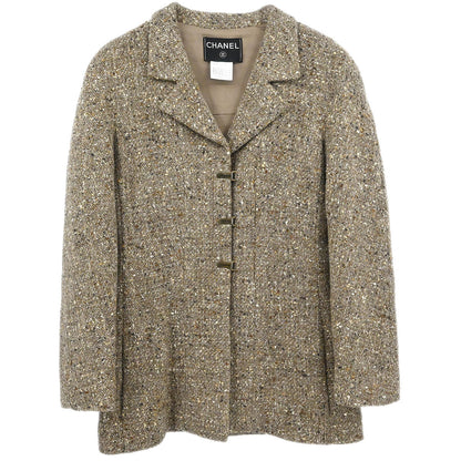Chanel 1999 Single Breasted Jacket Brown #36