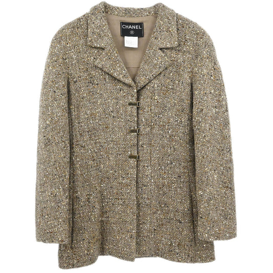 Chanel 1999 Single Breasted Jacket Brown #36