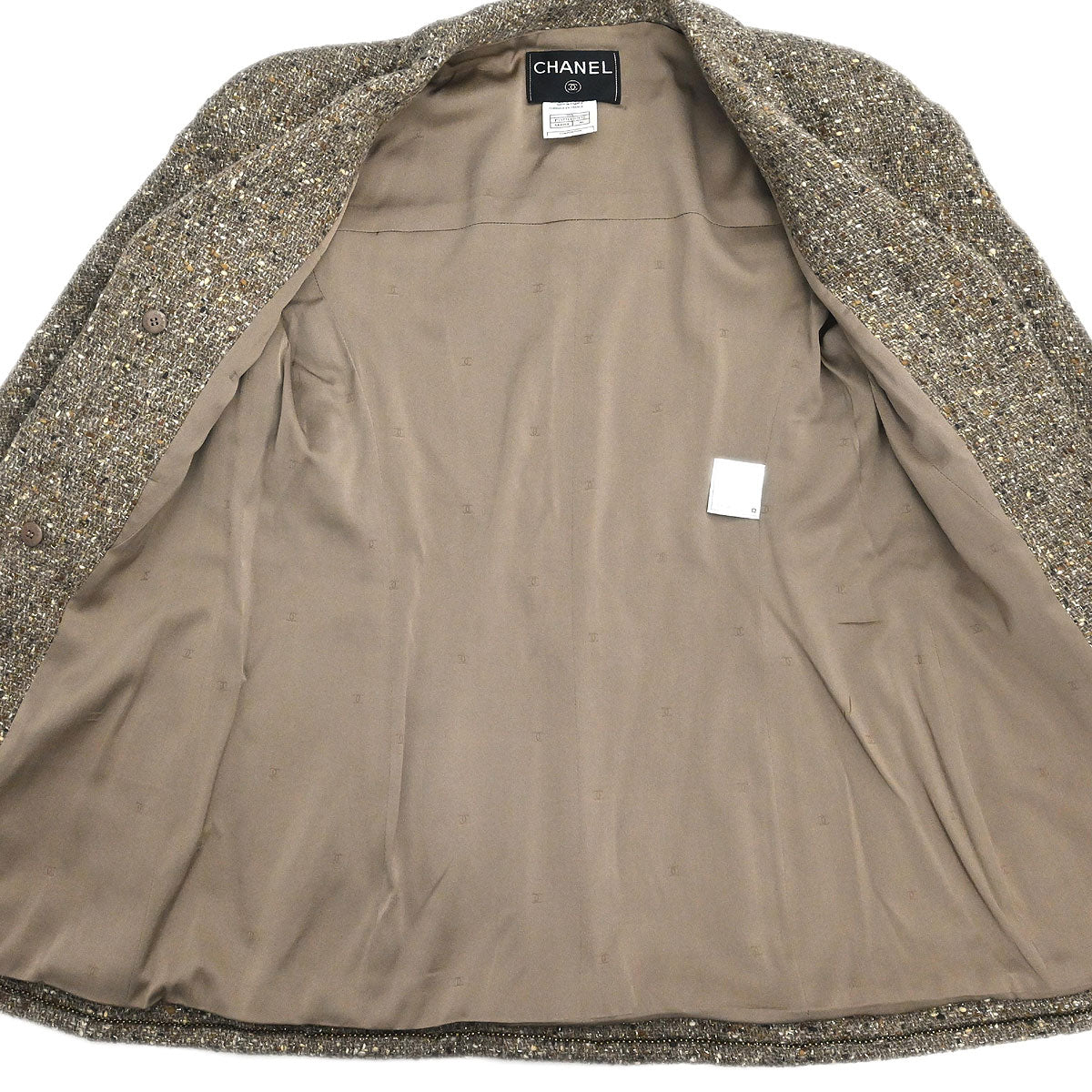 Chanel 1999 Single Breasted Jacket Brown #36