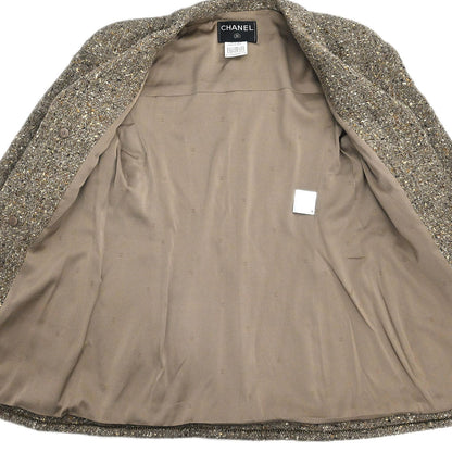 Chanel 1999 Single Breasted Jacket Brown #36