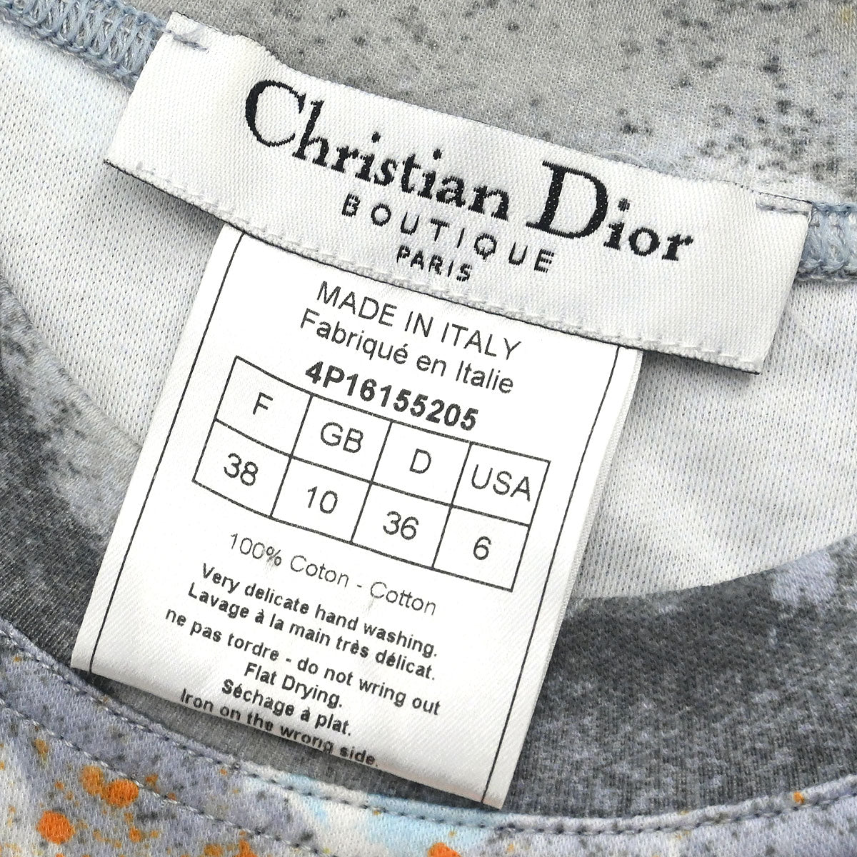 Christian Dior 2004 Top Dior Kaos T-shirt Gray #38