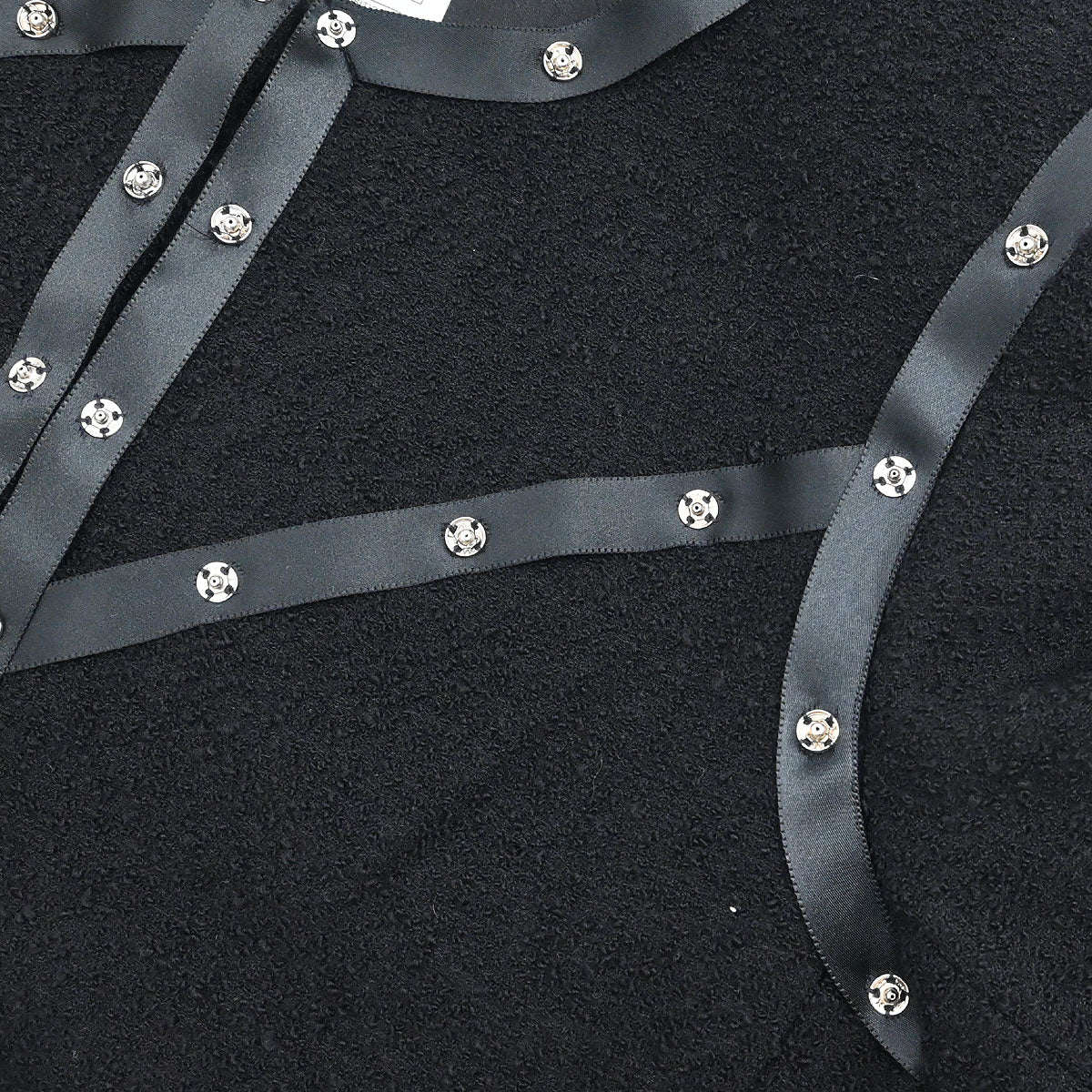 Chanel 2003 Collarless Jacket Black #38